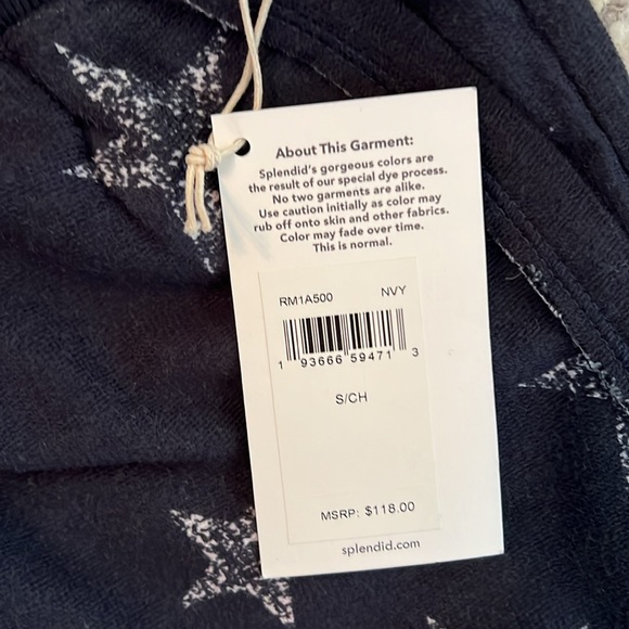 Splendid shorts. Navy with white stars. - Picture 3 of 4